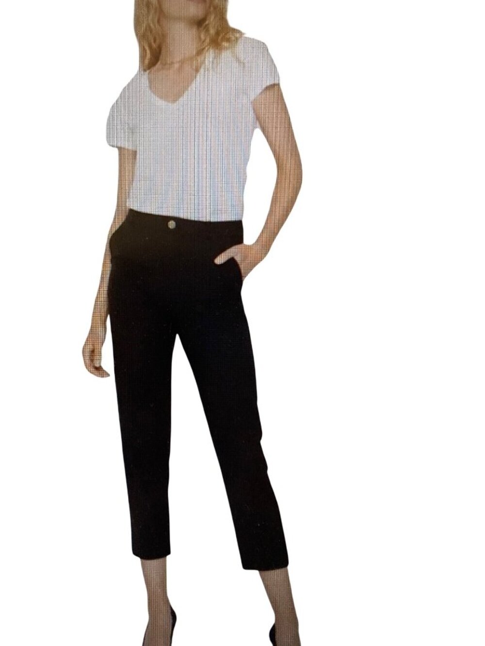NWT Club Monaco Borrem Straight-Leg Pants Black Noir  8 NWT